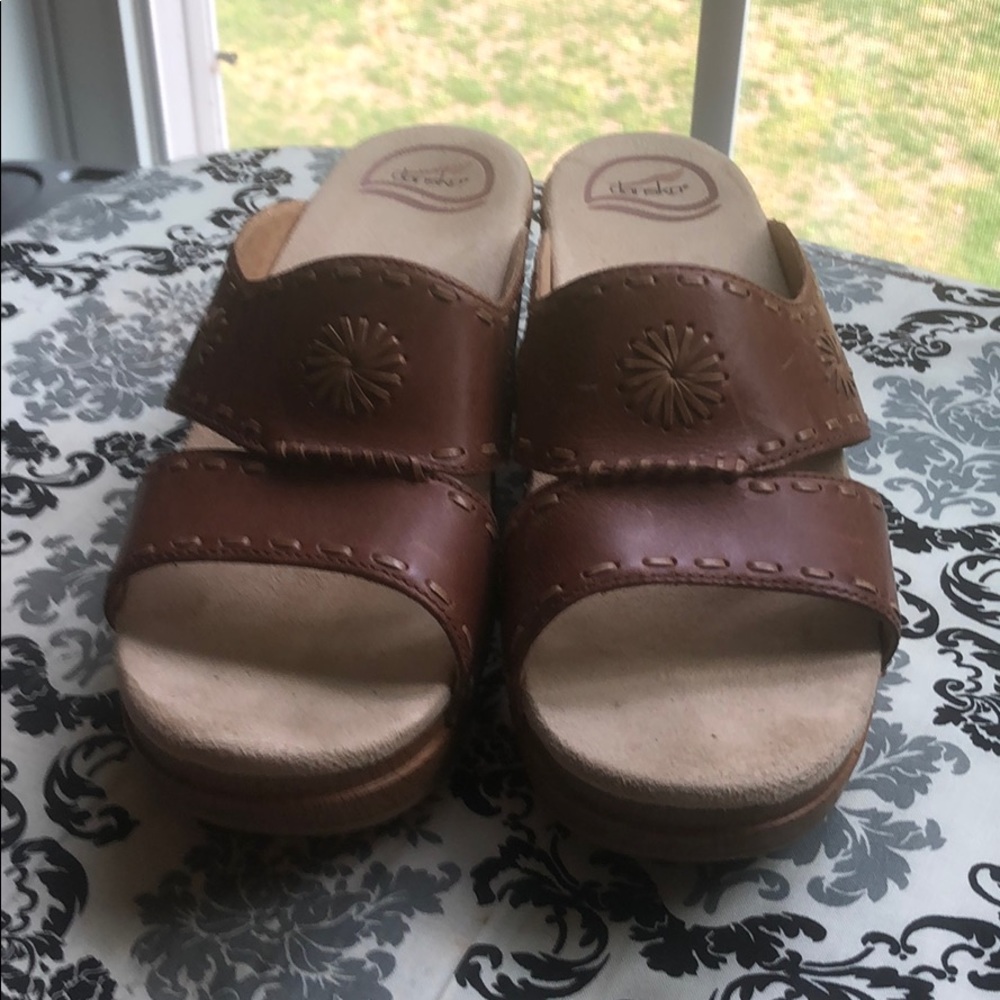 Dansko leather sandal- small scuff on top
